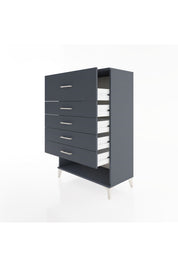 Hyperion Dolap 5 Çekmeceli 88x44x134 Antrasit-Antrasit