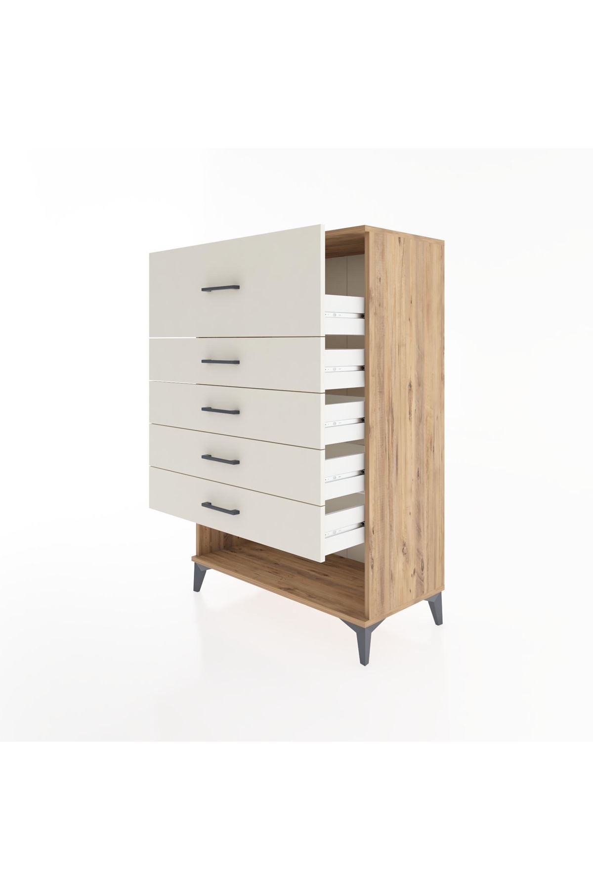 Hyperion Dolap 5 Çekmeceli 88x44x134 Çam-Aytaşı