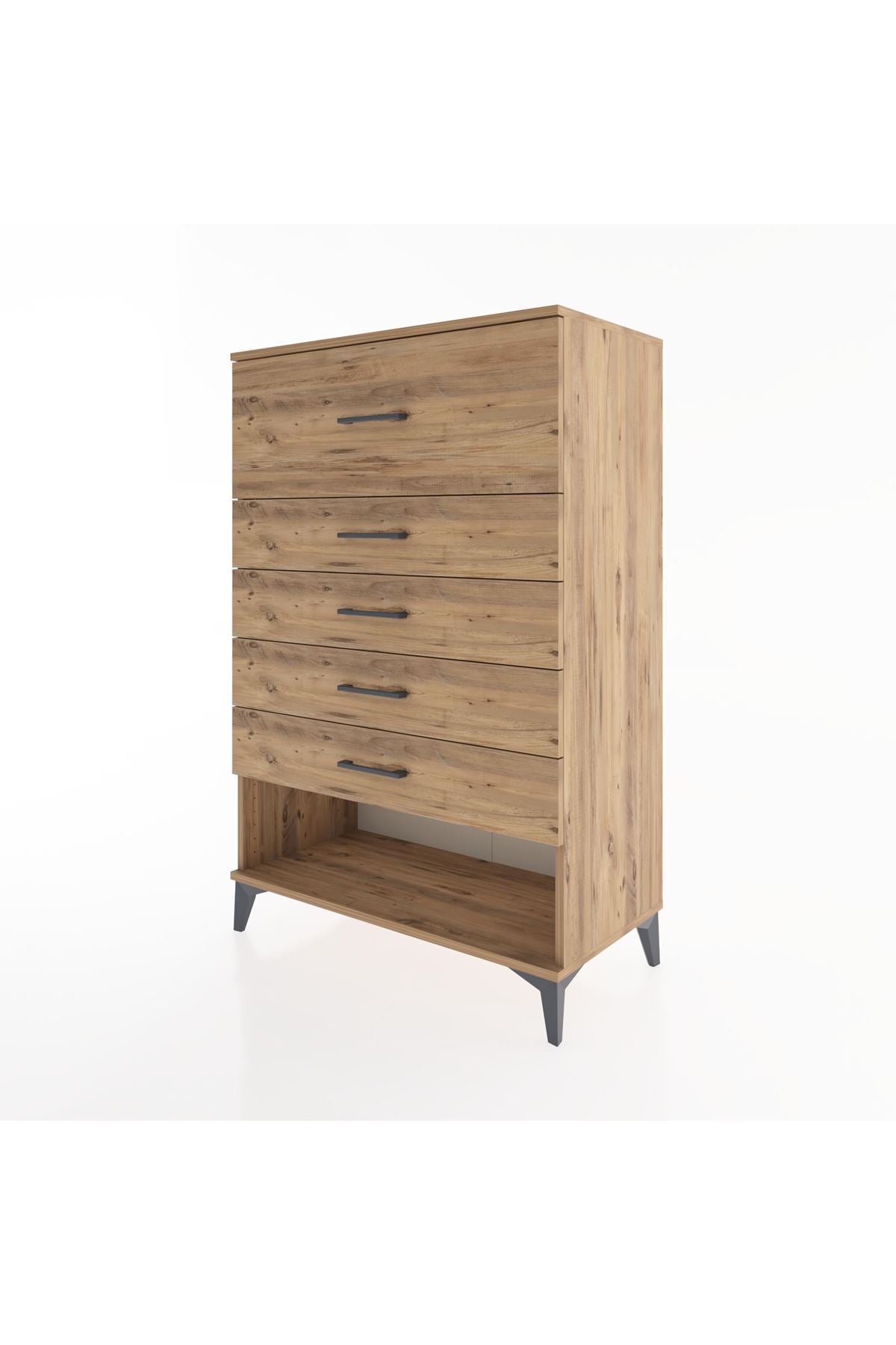 Hyperion Dolap 5 Çekmeceli 88x44x134 Çam-Çam