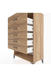 Hyperion Dolap 5 Çekmeceli 88x44x134 Çam-Çam