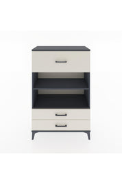 Hyperion Dolap 2 Raflı 3 Çekmeceli 88x44x134 Antrasit-Aytaşı