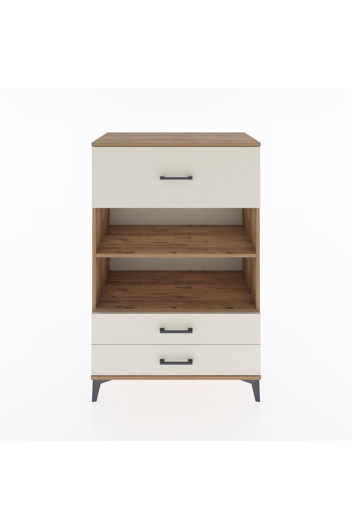 Hyperion Dolap 2 Raflı 3 Çekmeceli 88x44x134 Çam-Aytaşı