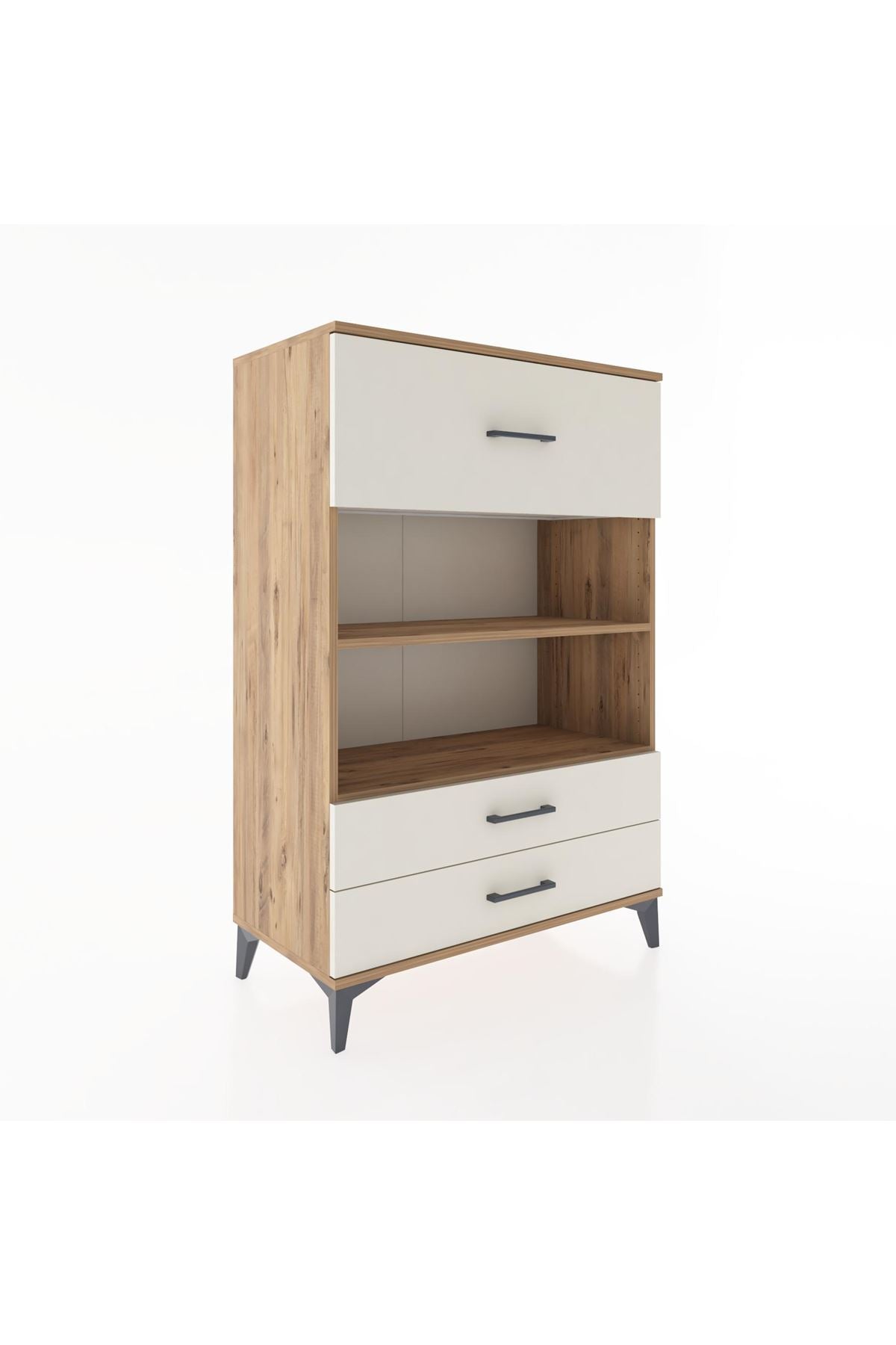 Hyperion Dolap 2 Raflı 3 Çekmeceli 88x44x134 Çam-Aytaşı