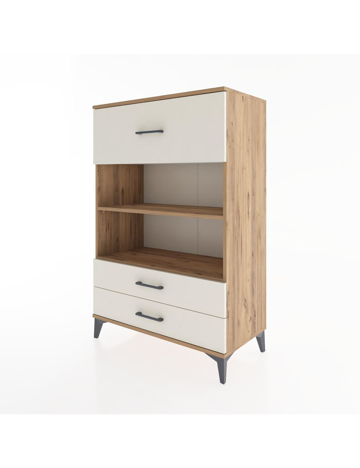 Hyperion Dolap 2 Raflı 3 Çekmeceli 88x44x134 - S51M049V7B
