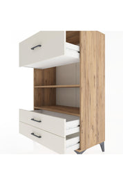 Hyperion Dolap 2 Raflı 3 Çekmeceli 88x44x134 Çam-Aytaşı
