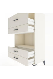 Hyperion Dolap Tek Raflı 4 Çekmeceli 88x44x134 - S51M050V1B