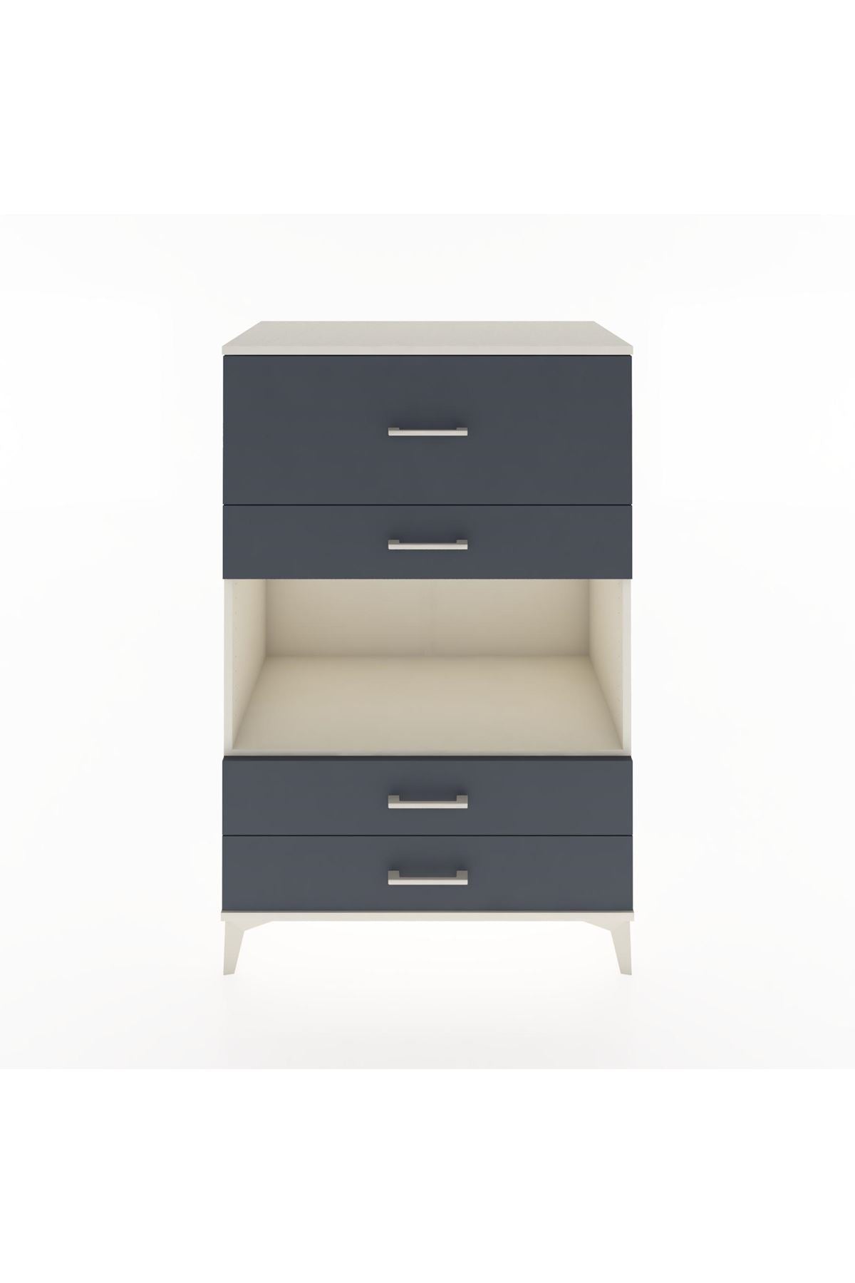Hyperion Dolap Tek Raflı 4 Çekmeceli 88x44x134 - S51M050V2B