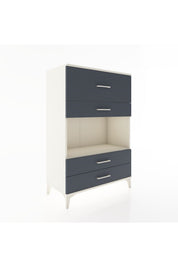 Hyperion Dolap Tek Raflı 4 Çekmeceli 88x44x134 - S51M050V2B