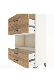 Hyperion Dolap Tek Raflı 4 Çekmeceli 88x44x134 - S51M050V3B