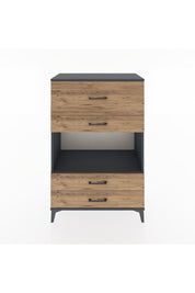 Hyperion Dolap Tek Raflı 4 Çekmeceli 88x44x134 - S51M050V6B