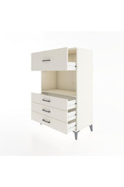 Hyperion Dolap Tek Raflı 4 Çekmeceli 88x44x134 - S51M051V1B