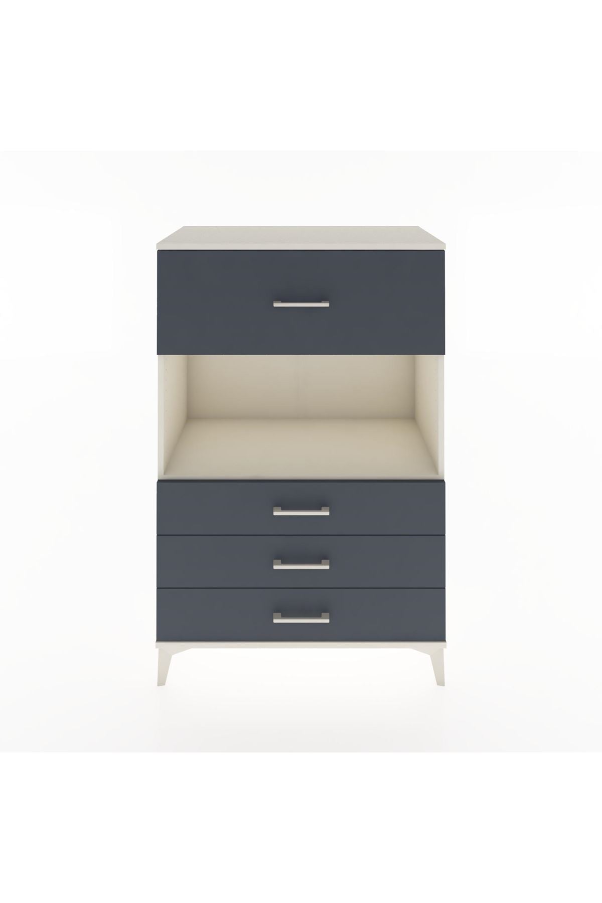 Hyperion Dolap Tek Raflı 4 Çekmeceli 88x44x134 - S51M051V2B