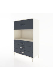 Hyperion Dolap Tek Raflı 4 Çekmeceli 88x44x134 - S51M051V2B