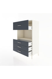 Hyperion Dolap Tek Raflı 4 Çekmeceli 88x44x134 - S51M051V2B