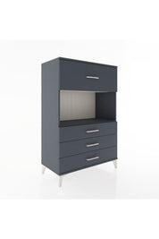 Hyperion Dolap Tek Raflı 4 Çekmeceli 88x44x134 - S51M051V5B