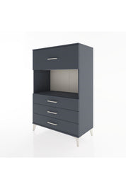 Hyperion Dolap Tek Raflı 4 Çekmeceli 88x44x134 - S51M051V5B