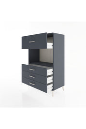 Hyperion Dolap Tek Raflı 4 Çekmeceli 88x44x134 - S51M051V5B
