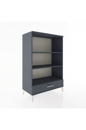 Hyperion Dolap 3 Raflı Tek Çekmeceli 88x44x134 Antrasit-Antrasit