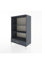 Hyperion Dolap 3 Raflı Tek Çekmeceli 88x44x134 Antrasit-Antrasit