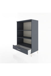 Hyperion Dolap 3 Raflı Tek Çekmeceli 88x44x134 Antrasit-Antrasit