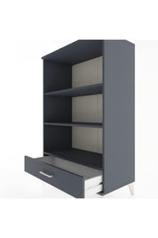 Hyperion Dolap 3 Raflı Tek Çekmeceli 88x44x134 Antrasit-Antrasit