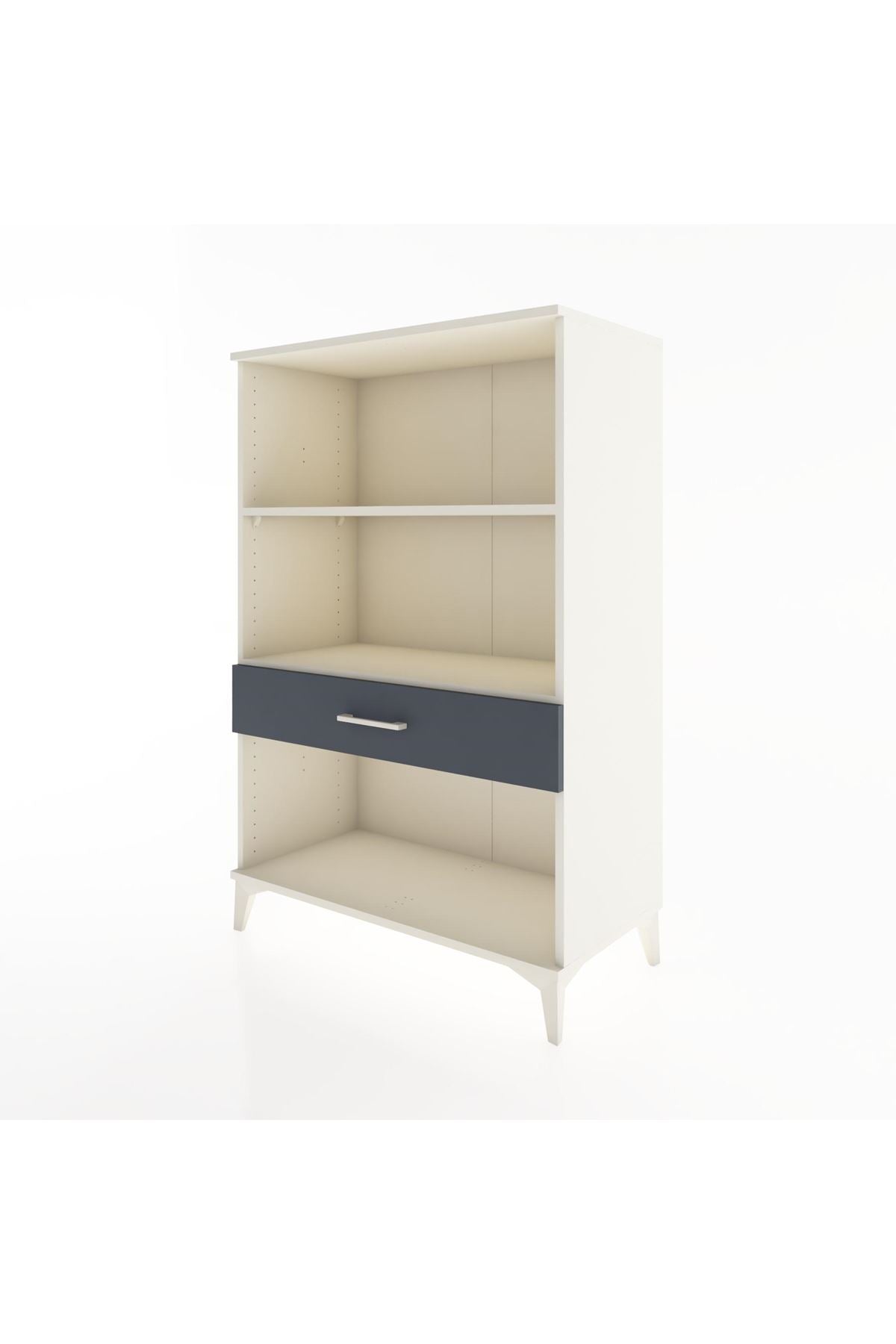 Hyperion Dolap 2 Raflı Tek Çekmeceli 88x44x134 Aytaşı-Antrasit