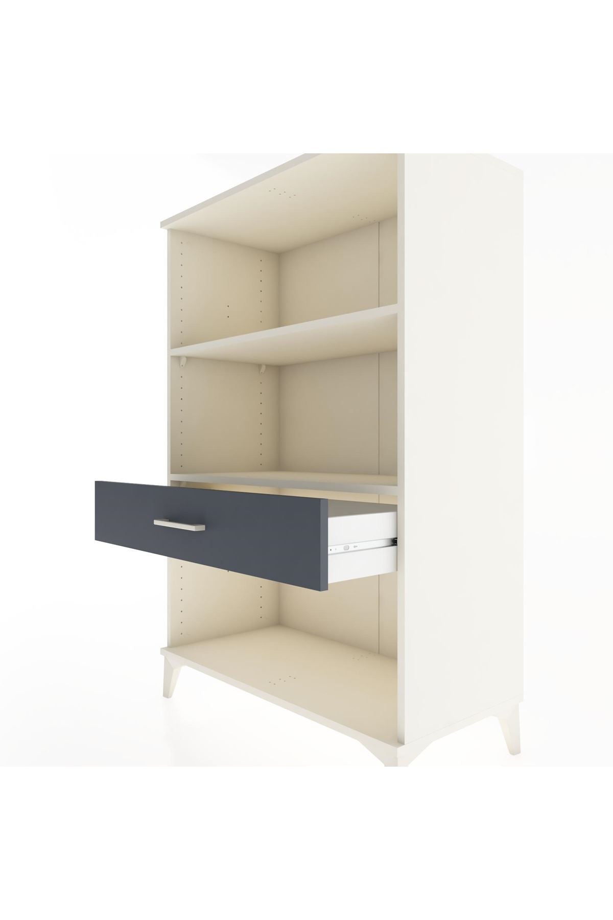 Hyperion Dolap 2 Raflı Tek Çekmeceli 88x44x134 Aytaşı-Antrasit