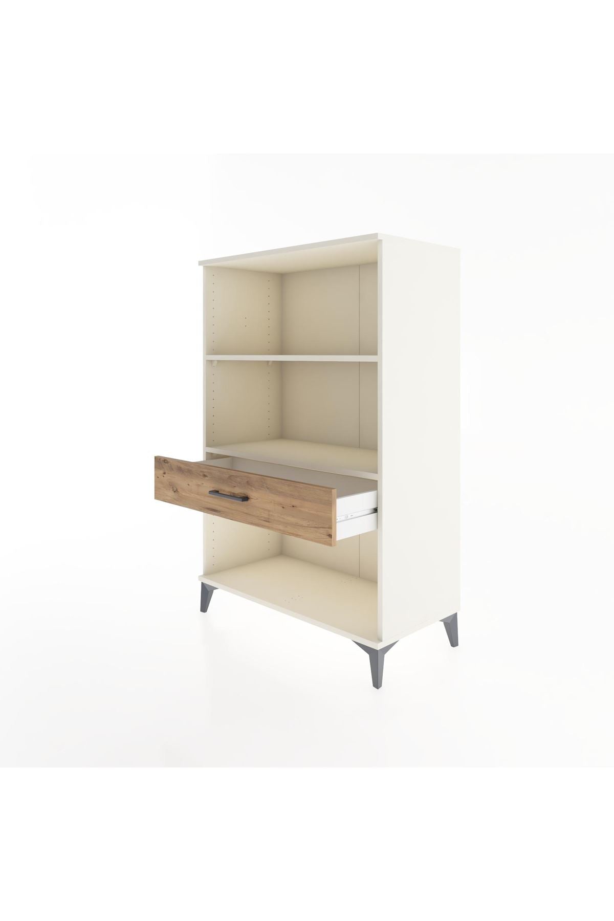 Hyperion Dolap 2 Raflı Tek Çekmeceli 88x44x134 Aytaşı-Çam