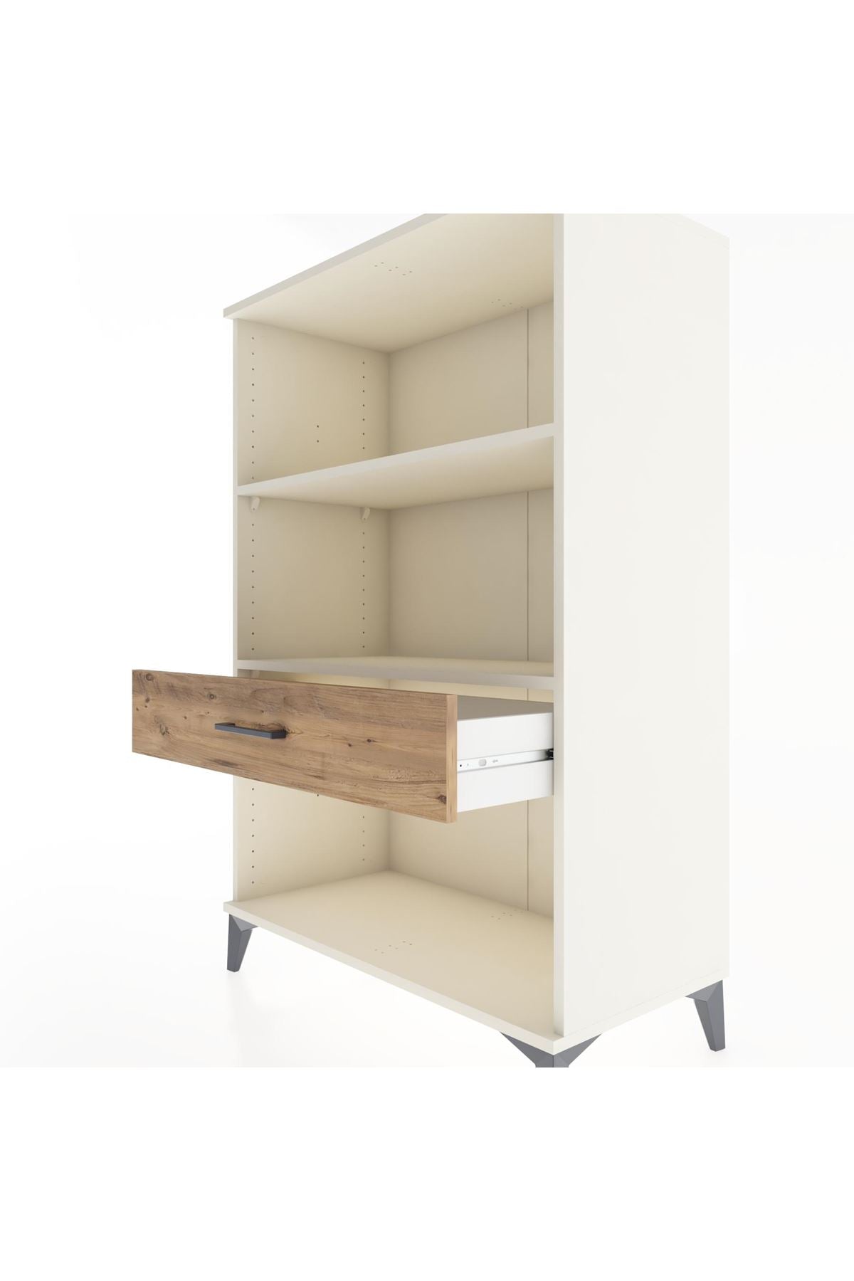 Hyperion Dolap 2 Raflı Tek Çekmeceli 88x44x134 Aytaşı-Çam