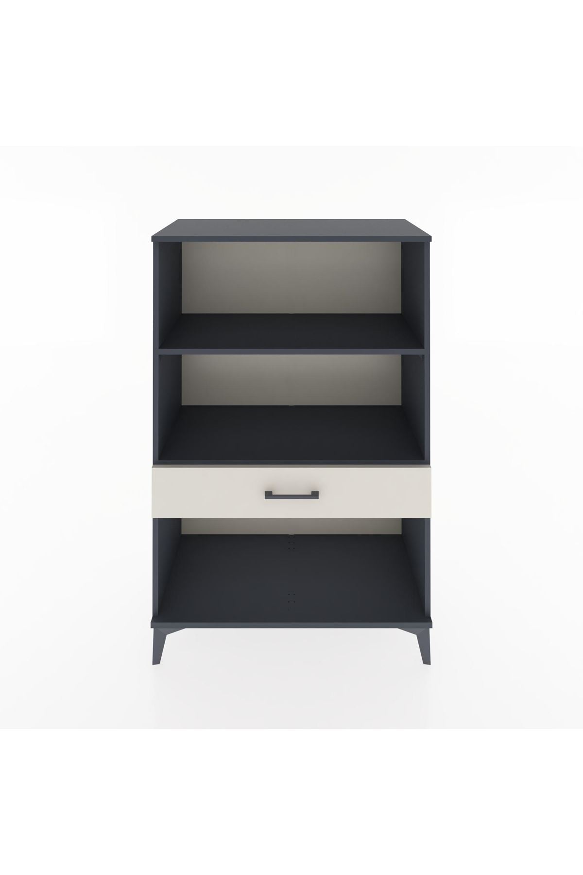 Hyperion Dolap 2 Raflı Tek Çekmeceli 88x44x134 Antrasit-Aytaşı