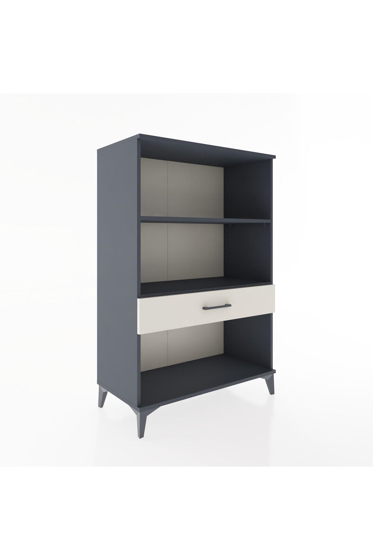 Hyperion Dolap 2 Raflı Tek Çekmeceli 88x44x134 Antrasit-Aytaşı