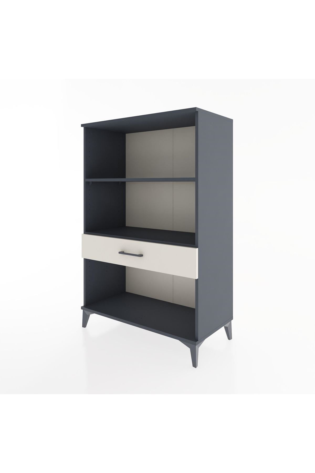 Hyperion Dolap 2 Raflı Tek Çekmeceli 88x44x134 Antrasit-Aytaşı