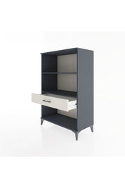 Hyperion Dolap 2 Raflı Tek Çekmeceli 88x44x134 Antrasit-Aytaşı