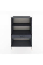 Hyperion Dolap 2 Raflı Tek Çekmeceli 88x44x134 Antrasit-Antrasit