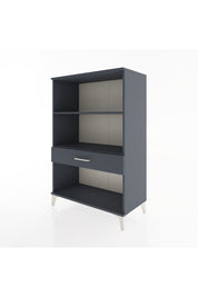 Hyperion Dolap 2 Raflı Tek Çekmeceli 88x44x134 Antrasit-Antrasit