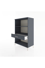 Hyperion Dolap 2 Raflı Tek Çekmeceli 88x44x134 Antrasit-Antrasit