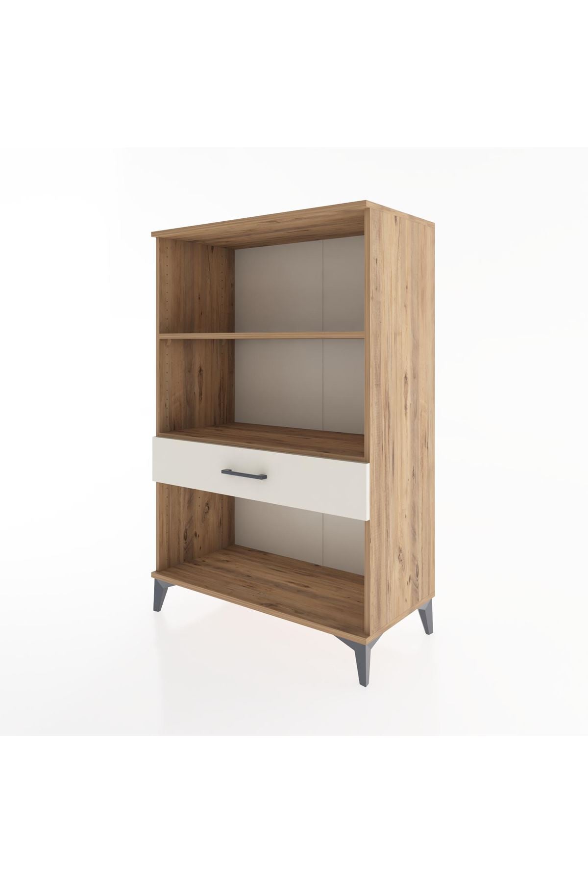 Hyperion Dolap 2 Raflı Tek Çekmeceli 88x44x134 Çam-Aytaşı