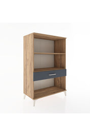 Hyperion Dolap 2 Raflı Tek Çekmeceli 88x44x134 Çam-Antrasit