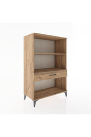 Hyperion Dolap 2 Raflı Tek Çekmeceli 88x44x134 Çam-Çam