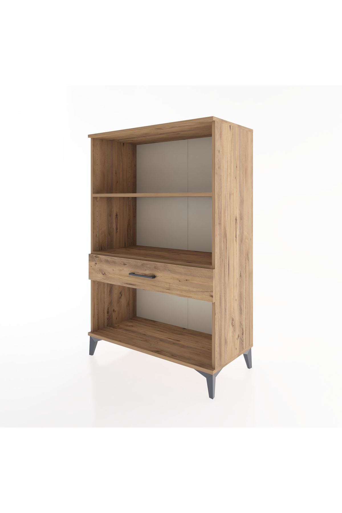 Hyperion Dolap 2 Raflı Tek Çekmeceli 88x44x134 Çam-Çam