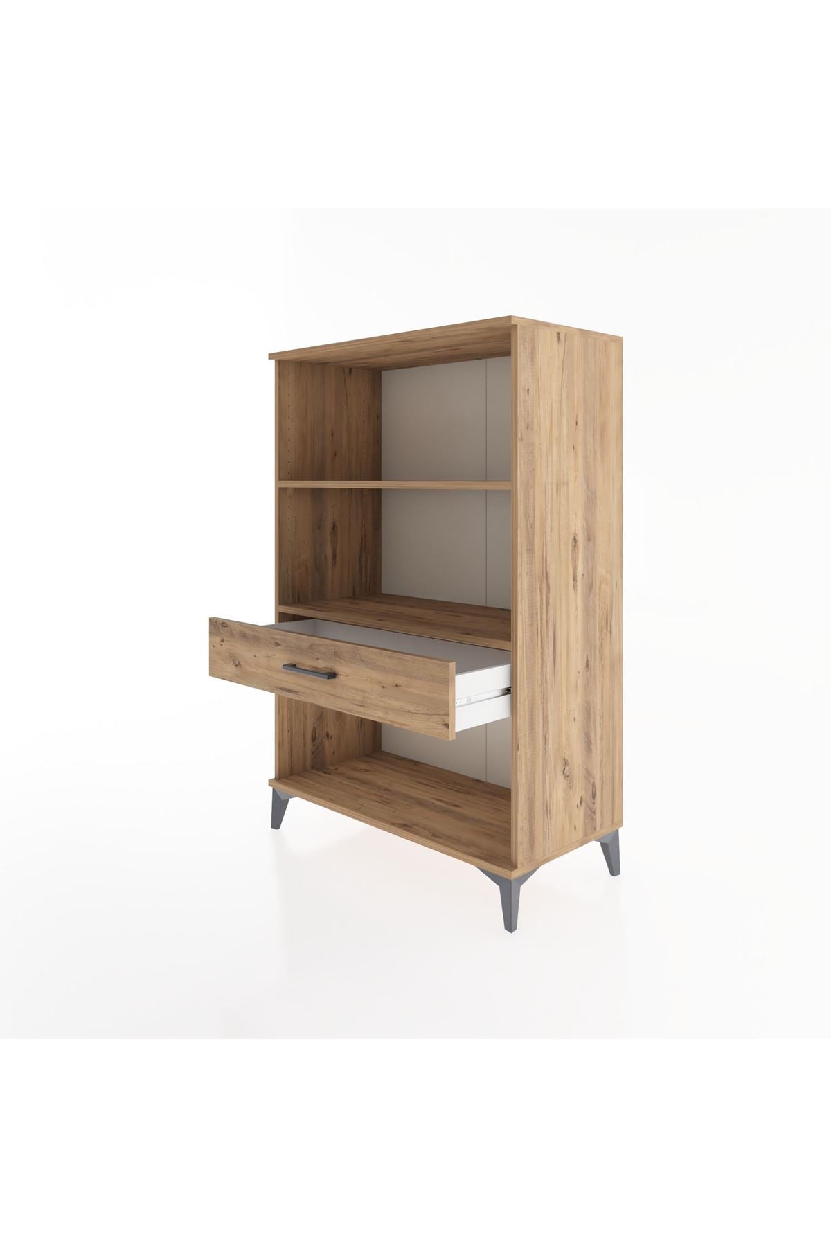 Hyperion Dolap 2 Raflı Tek Çekmeceli 88x44x134 Çam-Çam