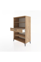 Hyperion Dolap 3 Raflı Tek Çekmeceli 88x44x134 - S51M054V9B