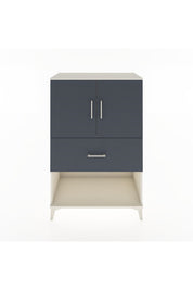 Hyperion Dolap 2 Raflı Tek Çekmeceli 2 Kapaklı 88x44x134 Aytaşı-Antrasit