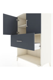 Hyperion Dolap 2 Raflı Tek Çekmeceli 2 Kapaklı 88x44x134 Aytaşı-Antrasit