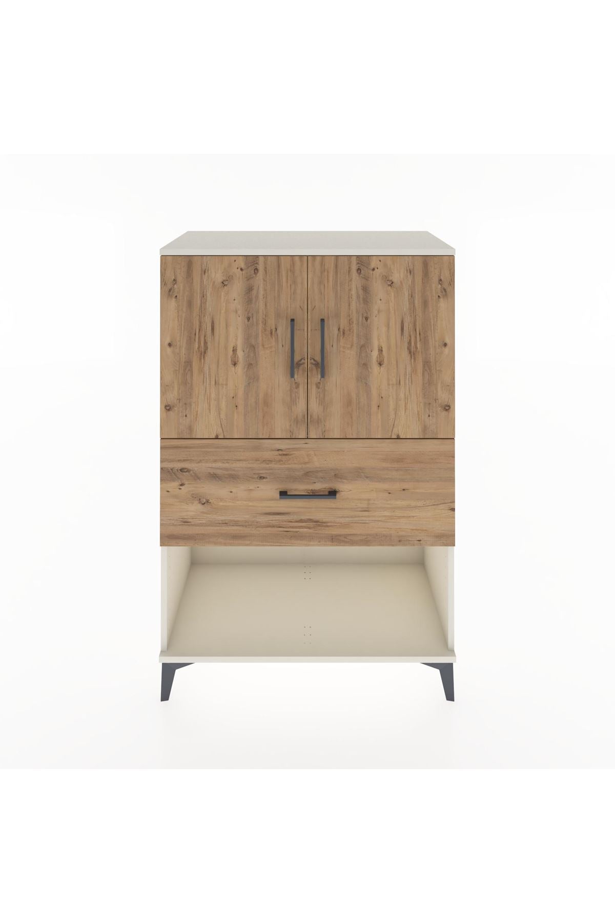 Hyperion Dolap 2 Raflı Tek Çekmeceli 2 Kapaklı 88x44x134 Aytaşı-Çam