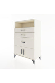 Hyperion Dolap Tek Raflı 3 Çekmeceli 2 Kapaklı 88x44x134 - S51M019V1B