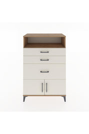 Hyperion Dolap Tek Raflı 3 Çekmeceli 2 Kapaklı 88x44x134 Çam-Aytaşı