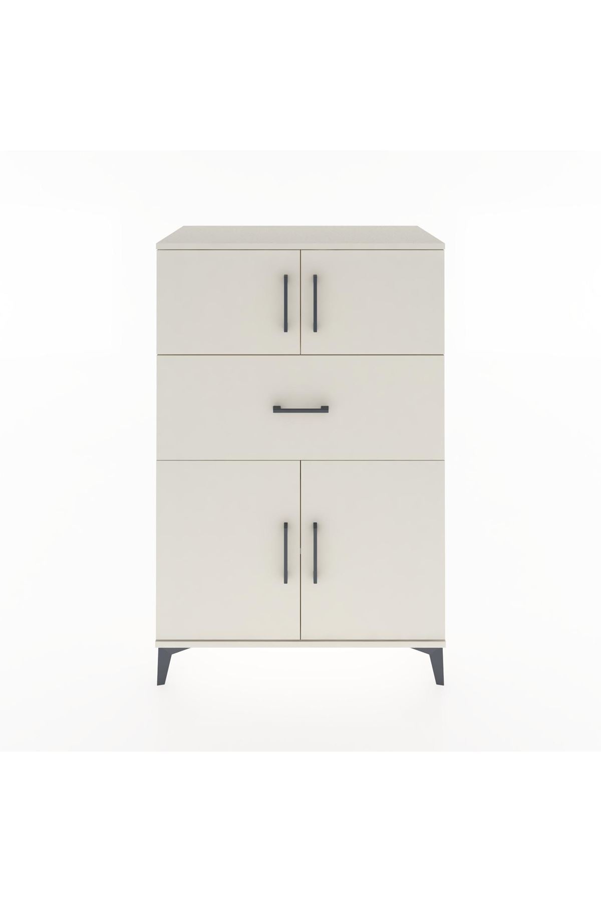 Hyperion Dolap 2 Raflı Tek Çekmeceli 4 Kapaklı 88x44x134 Aytaşı-Aytaşı