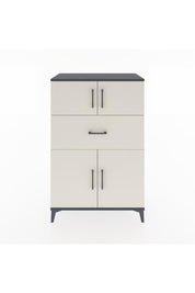 Hyperion Dolap 2 Raflı Tek Çekmeceli 4 Kapaklı 88x44x134 Antrasit-Aytaşı