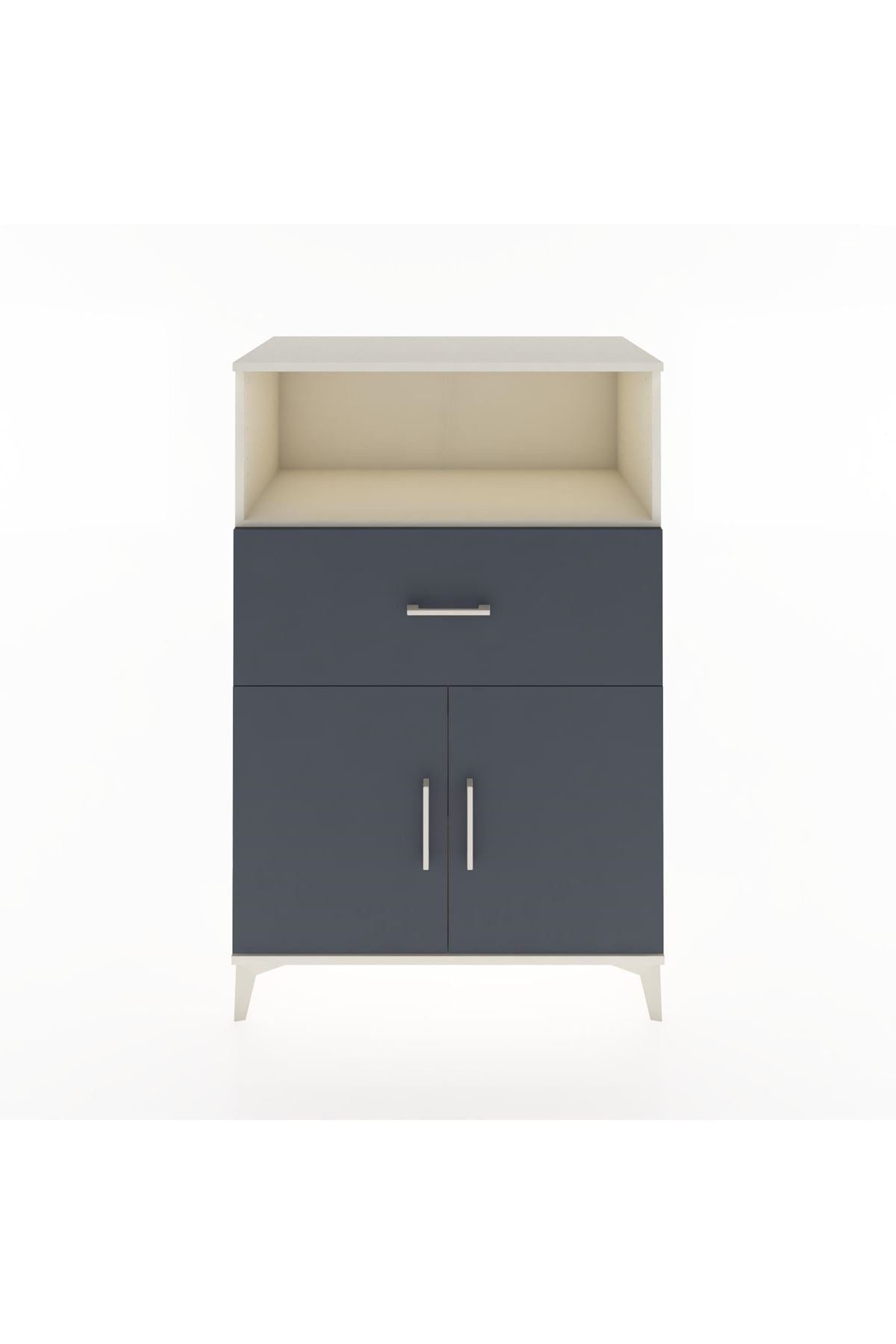 Hyperion Dolap 2 Raflı Tek Çekmeceli 2 Kapaklı 88x44x134 Aytaşı-Antrasit